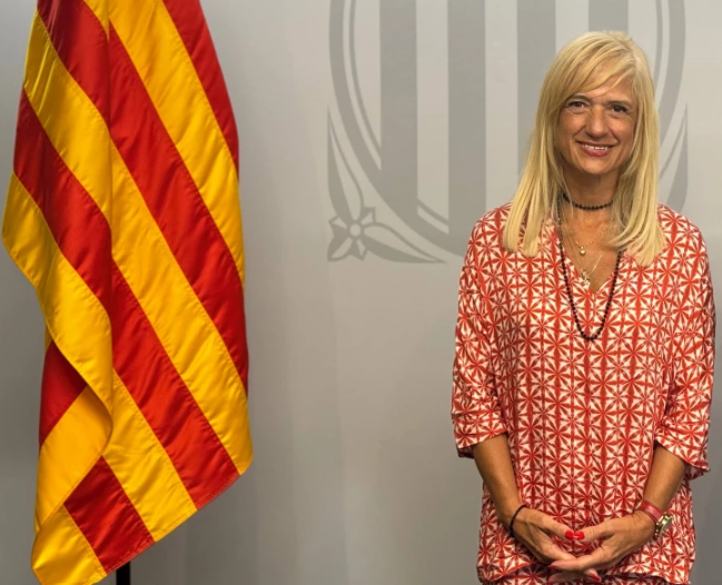 Pilar Diaz en el acto de posesión del cargo. Foto govern.cat