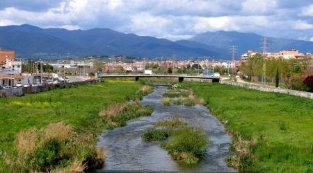 El Rio Congost a su paso por Granollers