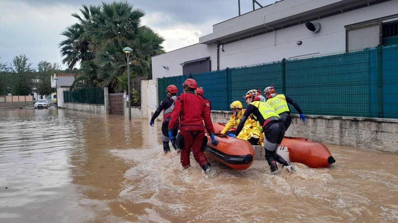 Inundaciones en Cataluña - X @bomberscat