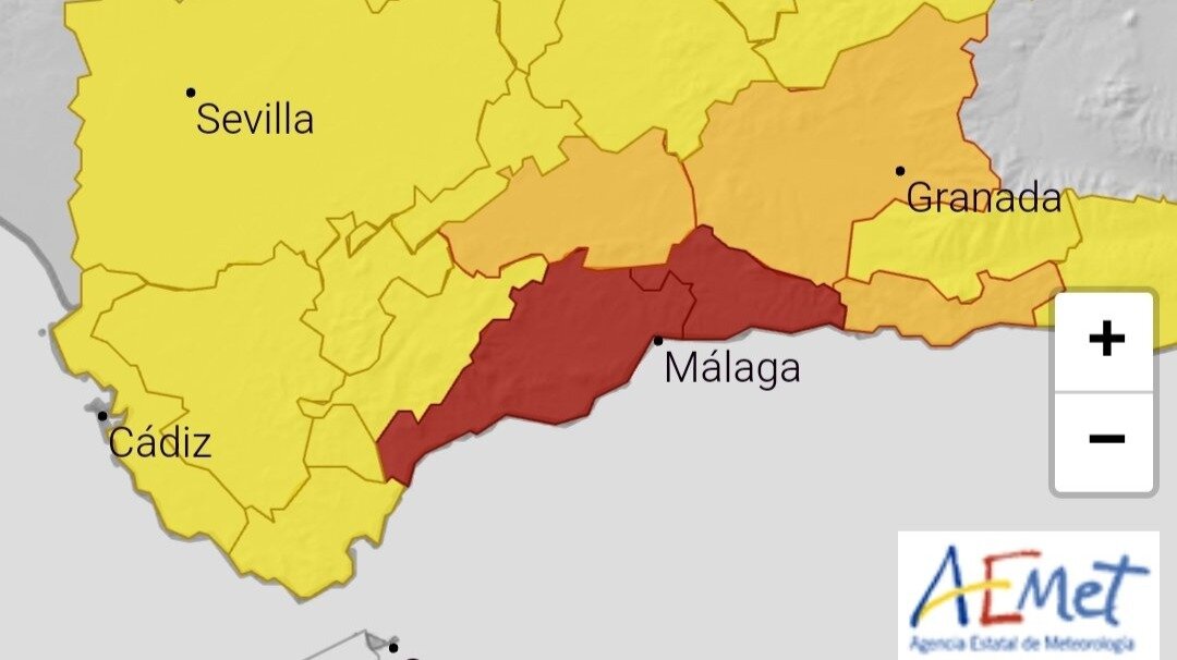 mapa zona afectada Dana 13-11-24