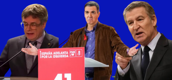 Sanchez, Puigdemont y Feijóo