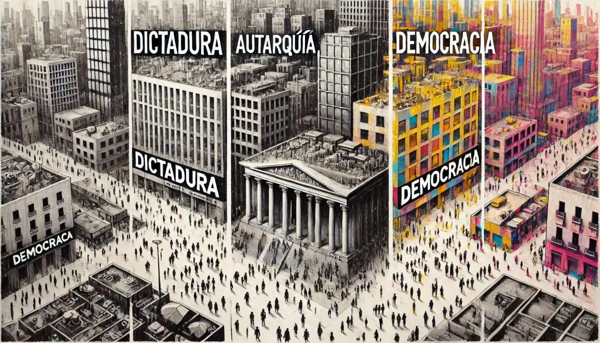 dictadura - autarquía - democracia