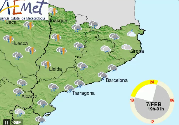 previsió cap de setmana